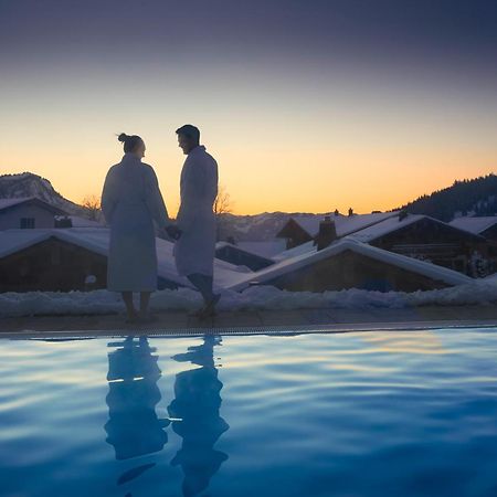 Alpin Lodges - Moderne Appartements Mit Zugang Zu 3000 Qm Spa Panoramahotel Oberjoch Bad Hindelang Kültér fotó